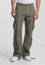 Men's Double Cargo Trousers - Olive