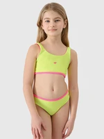 Girls' 2-piece swimsuit 4F - green/pink