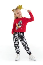 Denokids Ballerina Zebra Girls Kids T-shirt Pants Suit