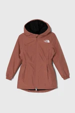 Dětská bunda The North Face HIKESTELLAR PARKA hnědá barva