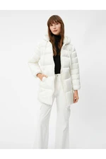 Koton 4wak00029ew Women's Coat Ecru