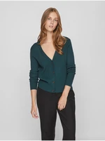 Green Women's Ribbed Cardigan VILA Comfy - Ladies