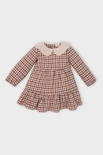 DEFACTO Baby Girl Plaid Long Sleeve Flannel Dress