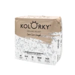 KOLORKY Deluxe Velvet - M (5-8 kg) jednorázové ekoplienky so zamatovým povrchom 21 ks