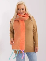 Orange women's winter scarf