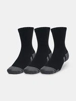 Under Armour Ponožky UA Performance Cotton 3p Mid-BLK - unisex