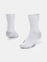 Under Armour Ponožky UA AD Playmaker 1pk Mid-WHT - unisex