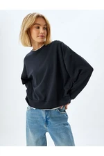 Koton Crew Neck Long Sleeve Modal Blend Basic Sweatshirt