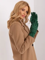 Dark Green Touch Winter Gloves