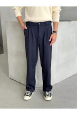 35373 Dewberry Baggy Fit Mens Trousers-NAVY