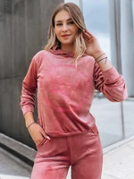 Women's VIP PRIVATE pink velvet set Dstreet