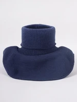 Yoclub Kids's Boys' Winter Knitted Fake Turtleneck Snood&Scarf CGL-0477C-AA20 Navy Blue