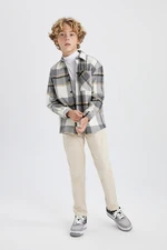 DEFACTO Boy's Flexible Waist Gabardine School Trousers