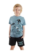 Denokids Pirate Dinos Boy's Summer T-shirt Shorts Set