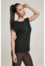 Women's Organic T-Shirt with Extended Shoulder Black