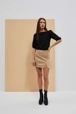 Mini skirt with slit