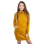 Women's Sweatshirt Dress GLANO - ochre