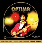 Optima 2028.FZ 24K Gold Strings Frank Zappa Signature Corde Chitarra Elettrica