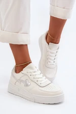 Women's White Zeparine Platform Sneakers