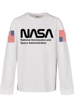 Children's Long Sleeve NASA Worm White