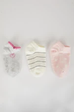 DEFACTO Baby Girl 3-Piece Cotton Long Socks