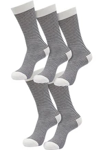 Ponožky Fine Stripe 5-Pack bílé/černé