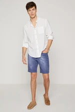 Koton Men's Blue Shorts & Bermuda