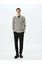 Koton Polo Neck Sweater Textured Cotton Blend