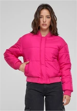 Women's Puffer Blouson Pink Jacket