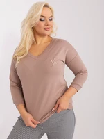 Blouse-RV-BZ-9181.09P-dark beige