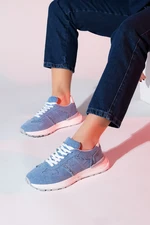 LuviShoes RAFAEL Blue Denim Women's Sports Sneaker