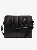 Geox Black Men's Leather Laptop Bag - Men