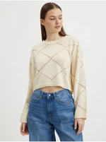 Cream women's sweater Noisy May June - Women's