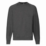 Dark Gray Men's Sweatshirt Raglan Sweat Fruit of the Loom