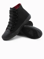 Ombre Men's shoes sneakers in combined materials - black