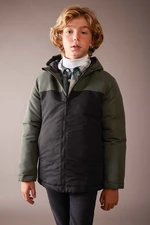 DEFACTO Boy's Water Repellent Hooded Coat