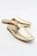 LuviShoes Ronda Gold Women's Slippers