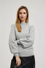 Sweater with fluffy sleeves