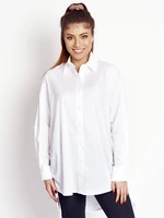 White oversize shirt drawstringed sides LeMonada