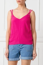 Tommy Jeans Top - TJW SOLID STRAP CAMI pink