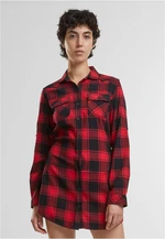 Women's long shirt Lucy - red/black