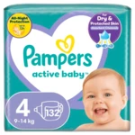 PAMPERS Active Baby MP+ S4 (9-14kg) 132 ks