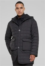 Men's parka with lining Lined black