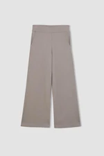 DEFACTO Girl's Straight Fit Waffle Trousers