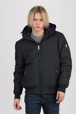 Tommy Hilfiger Jacket - STRUCTURE HOODED BOMBER dark blue