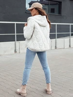 Women's winter jacket WINDGLAM white Dstreet