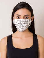 Black and white cotton mask