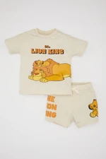 DEFACTO Baby Boy Disney Lion King Short Sleeve T-Shirt Shorts 2-Piece Set