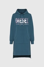 Diesel Šaty - DILSET DRESS modrozelené