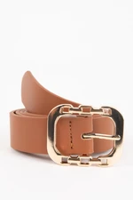 DEFACTO Women's Faux Leather Classic Belt